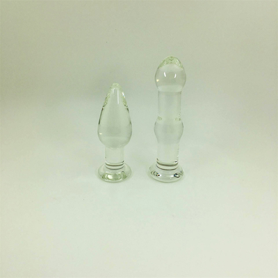 Beste verkoop glas anale kont plug voor een paar