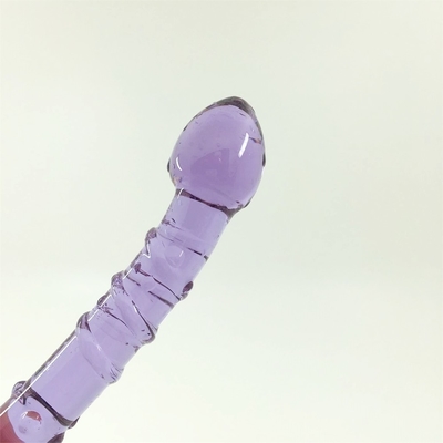 Dubbele koppen kont plug anaal plug butt glas kont plug met innerlijke schroef ontwerp verspreid over de hele wereld glas dildo's