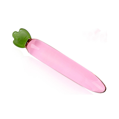 Crystal Penis Anal Butt Plug G-spot Clitorale Masturbatie Aubergine Glas Dildo Voor Vrouwen
