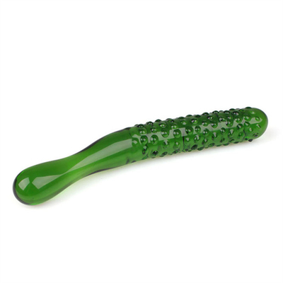 Crystal Penis Anal Butt Plug G-spot Clitorale Masturbatie Aubergine Glas Dildo Voor Vrouwen