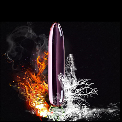 Crystal Penis Anal Butt Plug G-spot Clitorale Masturbatie Aubergine Glas Dildo Voor Vrouwen