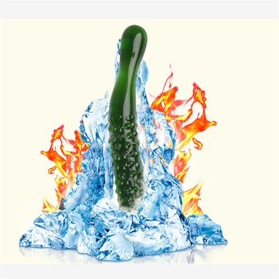 Crystal Penis Anal Butt Plug G-spot Clitorale Masturbatie Aubergine Glas Dildo Voor Vrouwen