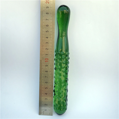 Crystal Penis Anal Butt Plug G-spot Clitorale Masturbatie Aubergine Glas Dildo Voor Vrouwen