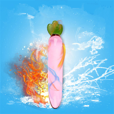 Crystal Penis Anal Butt Plug G-spot Clitorale Masturbatie Aubergine Glas Dildo Voor Vrouwen