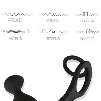 10 Frequency Double Penetration Anal Plug Dildo Butt Plug Vibrator voor mannen Riem op Penis Vagina Plug Volwassen Seks Speelgoed voor