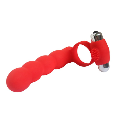 Anal Plug Scrotum Ring Drop Sex Toys Vibrating Tail Anus Plug voor vrouwen Verbonden met Penis Ring Anal Butt Plug Bullet
