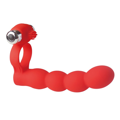 Anal Plug Scrotum Ring Drop Sex Toys Vibrating Tail Anus Plug voor vrouwen Verbonden met Penis Ring Anal Butt Plug Bullet