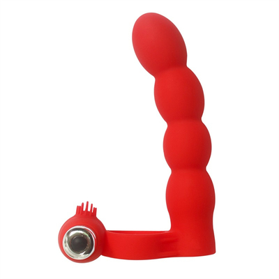 Anal Plug Scrotum Ring Drop Sex Toys Vibrating Tail Anus Plug voor vrouwen Verbonden met Penis Ring Anal Butt Plug Bullet