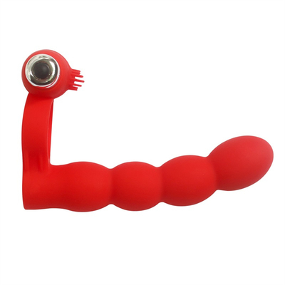 Anal Plug Scrotum Ring Drop Sex Toys Vibrating Tail Anus Plug voor vrouwen Verbonden met Penis Ring Anal Butt Plug Bullet