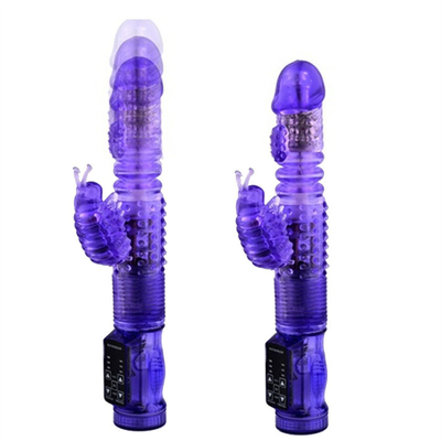 36 Multi-speed Automatische intrekbare konijns vibrator Rotatie Functie Vaginale vibrator Voor pussy