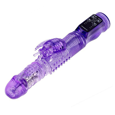 36 Multi-speed Automatische intrekbare konijns vibrator Rotatie Functie Vaginale vibrator Voor pussy