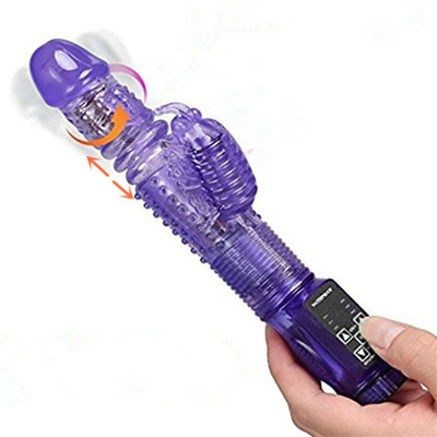 36 Multi-speed Automatische intrekbare konijns vibrator Rotatie Functie Vaginale vibrator Voor pussy