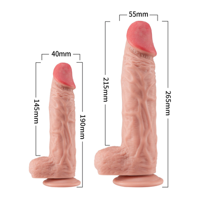 Hot selling seks man enorme dildo echte huid gevoel pvc grote dildo voor vrouwen