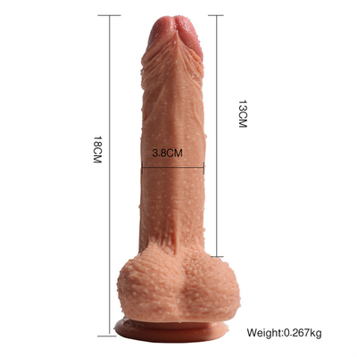 Vloeibare siliconen grote kunstmatige penis voor seks vrouw