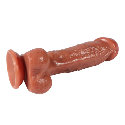 Sterke zuigbeker realistische dildo man kunstmatige penis seksspeeltjes voor vrouw