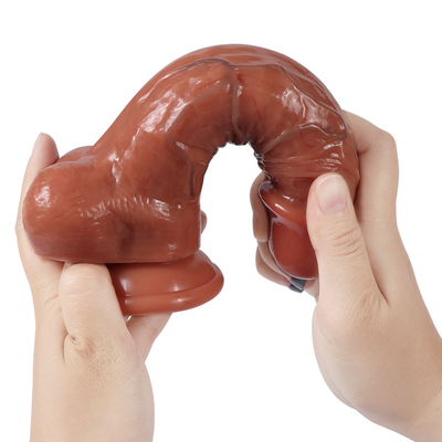 Sterke zuigbeker realistische dildo man kunstmatige penis seksspeeltjes voor vrouw