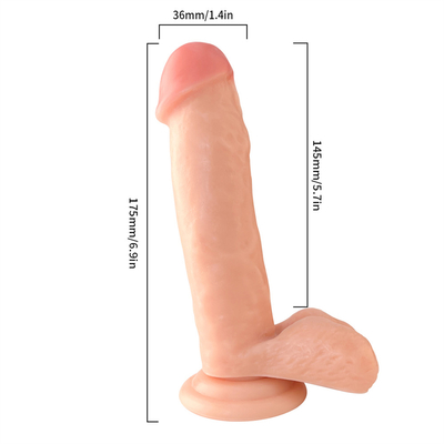 2023 Amerikaanse hot-selling PVC enorme realistische dildo met krachtige sucker echte glans en verhoogde testikel vaginale G-spot een