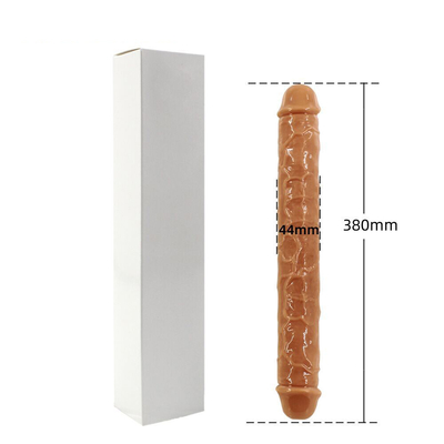 Superzacht TPE TWO-HEADED Dildo Realistisch seksspeeltje Penis Voor Vrouw