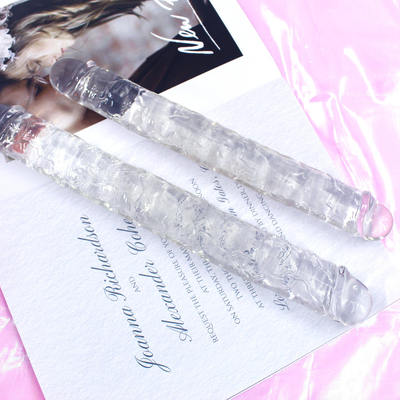 Superzacht TPE TWO-HEADED Dildo Realistisch seksspeeltje Penis Voor Vrouw