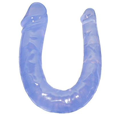 Medische TPE dildo U-vormige dildo dubbelkoppenis voor vrouwen masturbatie