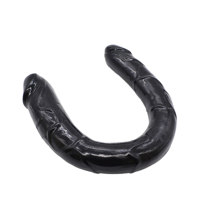 Medische TPE dildo U-vormige dildo dubbelkoppenis voor vrouwen masturbatie