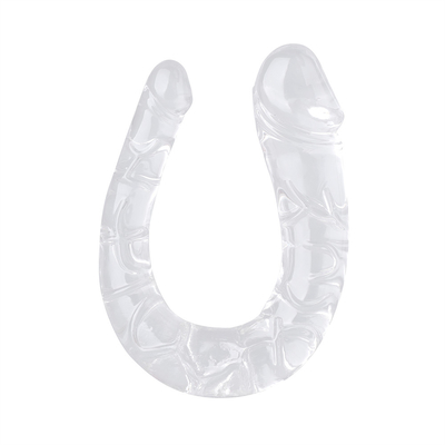 Medische TPE dildo U-vormige dildo dubbelkoppenis voor vrouwen masturbatie
