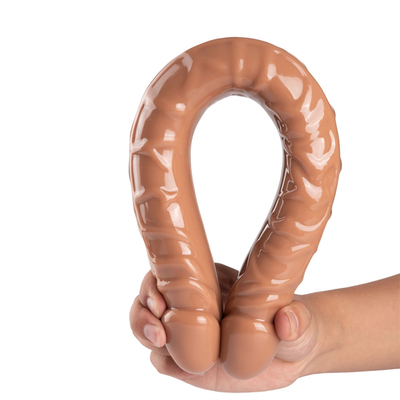 Jellies-realistische dubbele dong volwassen dildo seks speelgoed voor lesbische waterdicht flexibele dildo voor vrouwen vaginale G-spot en een