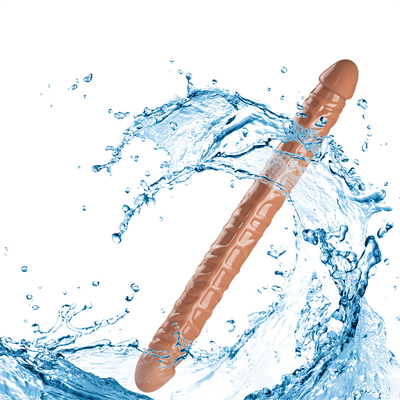 Jellies-realistische dubbele dong volwassen dildo seks speelgoed voor lesbische waterdicht flexibele dildo voor vrouwen vaginale G-spot en een
