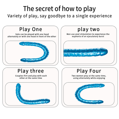 Jellies-realistische dubbele dong volwassen dildo seks speelgoed voor lesbische waterdicht flexibele dildo voor vrouwen vaginale G-spot en een