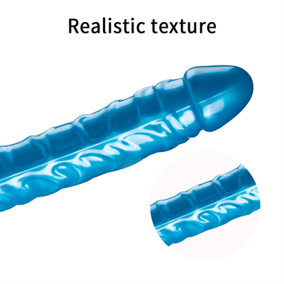 Jellies-realistische dubbele dong volwassen dildo seks speelgoed voor lesbische waterdicht flexibele dildo voor vrouwen vaginale G-spot en een