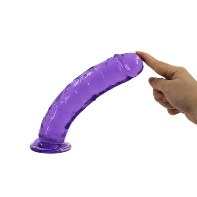 Realistische Jelly Dildo voor beginners, 7 inch Crystal G-Spot Dildos, Flexible Penis Cock met zuigbeker voor Hand Free Pl