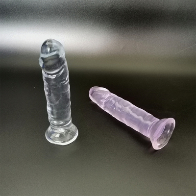 Jelly Small Dildo Zuigbeker Vrouwelijke masturbatie Realistische penis G-spot Orgasme Anaal Plug Seksspeelgoed voor vrouwen Volwassenen Produce