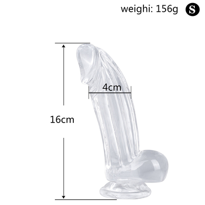 Realistische dildo's helder dildo met zuigbeker hands-free seks speelgoed gelei dildo body-safe materiaal en volwassen seks speelgoed voor W