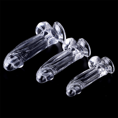Realistische dildo's helder dildo met zuigbeker hands-free seks speelgoed gelei dildo body-safe materiaal en volwassen seks speelgoed voor W