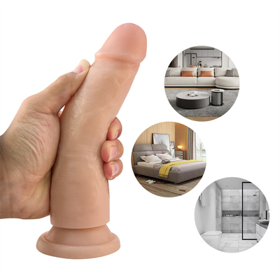 Volwassenen sexwinkel groothandel vrouwelijke siliconen zachte dildo realistische vrouwelijke masturbator penis speelgoed voor vrouw
