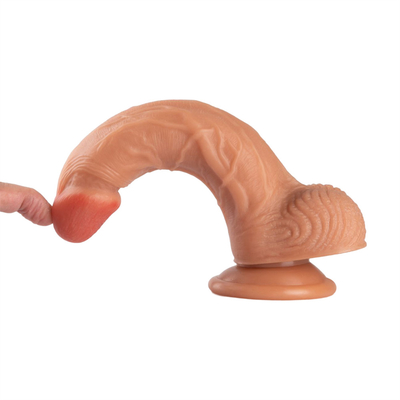 Kunstmatige realistische siliconen penis grote zachte plastic dildo voor vrouwen volwassen seksspeelgoed