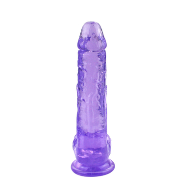 Realistische kristal sterke zuigbeker verschillende duim dildo's voor vrouwen