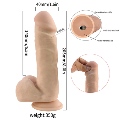 Warm 7,2 inch zachte siliconen dildo rubber penis met sterke zuigbeker volwassen seks speelgoed dildo voor vrouwen