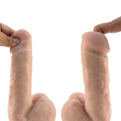 Warm 7,2 inch zachte siliconen dildo rubber penis met sterke zuigbeker volwassen seks speelgoed dildo voor vrouwen