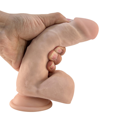 Warm 7,2 inch zachte siliconen dildo rubber penis met sterke zuigbeker volwassen seks speelgoed dildo voor vrouwen