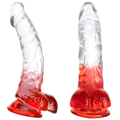 Soft Jelly kunstmatige penis verschillende maten Dick speelgoed voor volwassenen kleurrijke kristal rubber penis grote realistische dildo voor vrouw