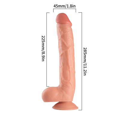 11 inch gigantische grote dildo extreme grote realistische pvc dildo seksproduct zuigbeker dildo voor vrouwen masturbatie