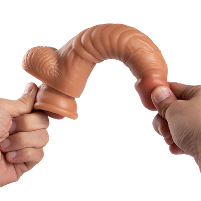 Kleine realistische dildo mini dong kunstmatige penis met sterke zuigbeker vrouwen masturbatie seksspeeltjes