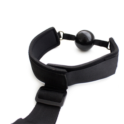 Zwarte 2 in 1 Erotica Achteruit Handboeien Silicone Solid Gag bovenlichaam Bondage Toys BDSM Paar Flirten Tools