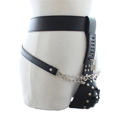 BK-12 leer sexy broek vaste penis ring lul kooi leer kuisheidsgordel voor mannen