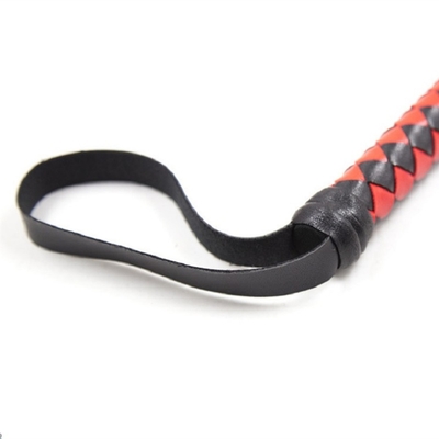 Premium Microfiber Lederen Bull Whip, 1,9m Red Bull Whip, Luxe Geflechte Flogger Paard BDSM Toy Whip