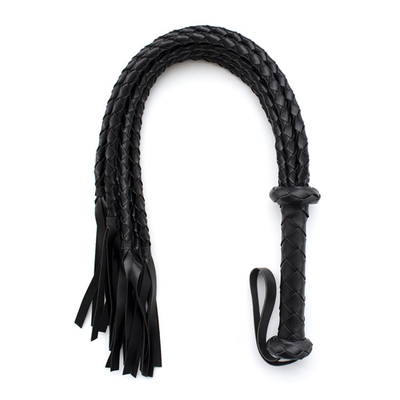 Bdsm Weaving Pu Leather Led Whip Multiple Zwart En Rood Geflecht touw Paard Whip Populaire Seks Sm Bdsm Slaaf Fetischisme