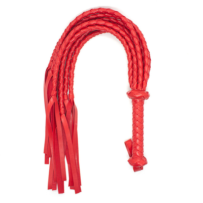 Bdsm Weaving Pu Leather Led Whip Multiple Zwart En Rood Geflecht touw Paard Whip Populaire Seks Sm Bdsm Slaaf Fetischisme