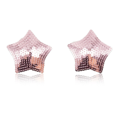 Sequin herbruikbare siliconen kleefmiddel Nippel Cover Pasties BH met Tassel Star Pasties Nippel Cover