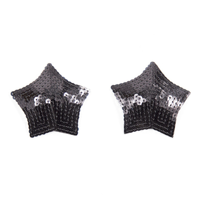 Sequin herbruikbare siliconen kleefmiddel Nippel Cover Pasties BH met Tassel Star Pasties Nippel Cover